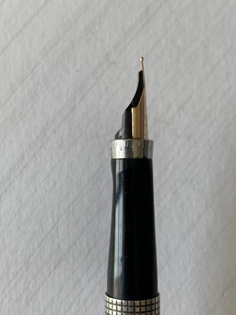 PARKER パーカー 75 スターリングシルバー 万年筆 14Kペン先
