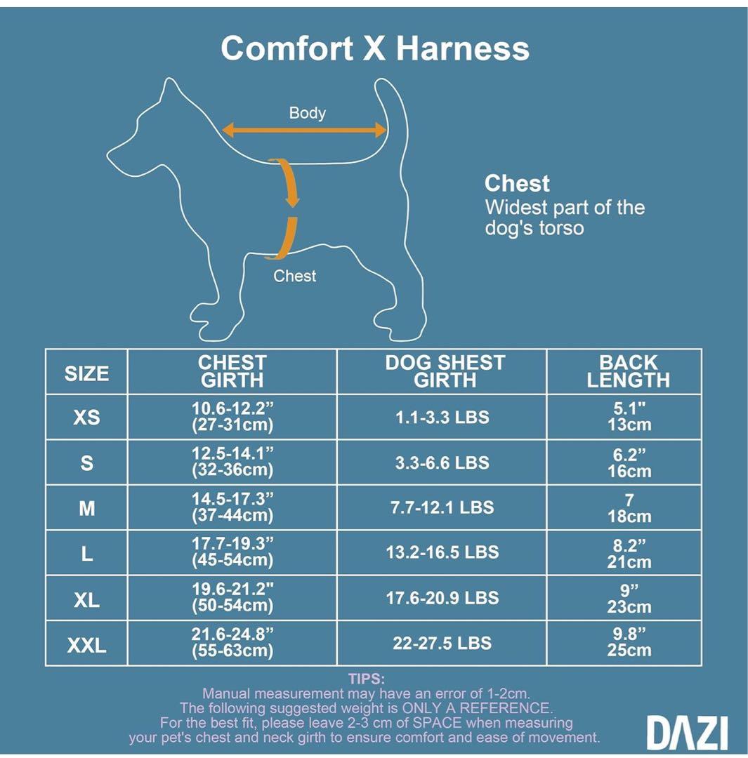ベルクロデニム犬用ハーネス（小型犬用）窒息防止犬用ベストハーネス