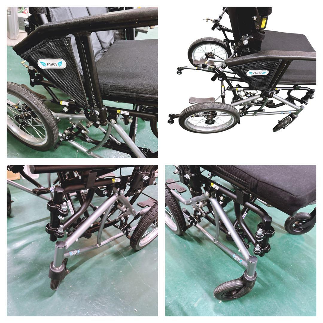 CRT-WR Miki介助型車椅子 ティルト リクライニング 車椅子介助式