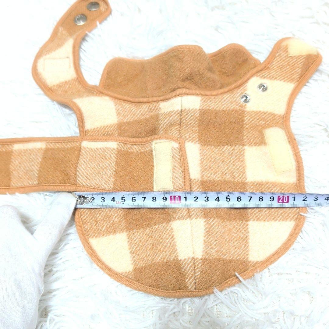 極美品 HERMES ドッグウェア S ブラウン チェック