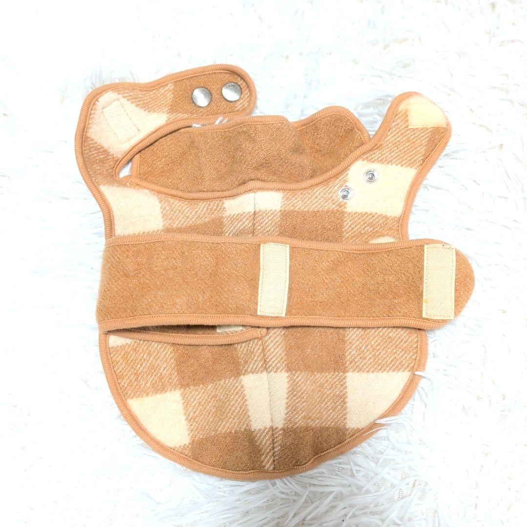 極美品 HERMES ドッグウェア S ブラウン チェック