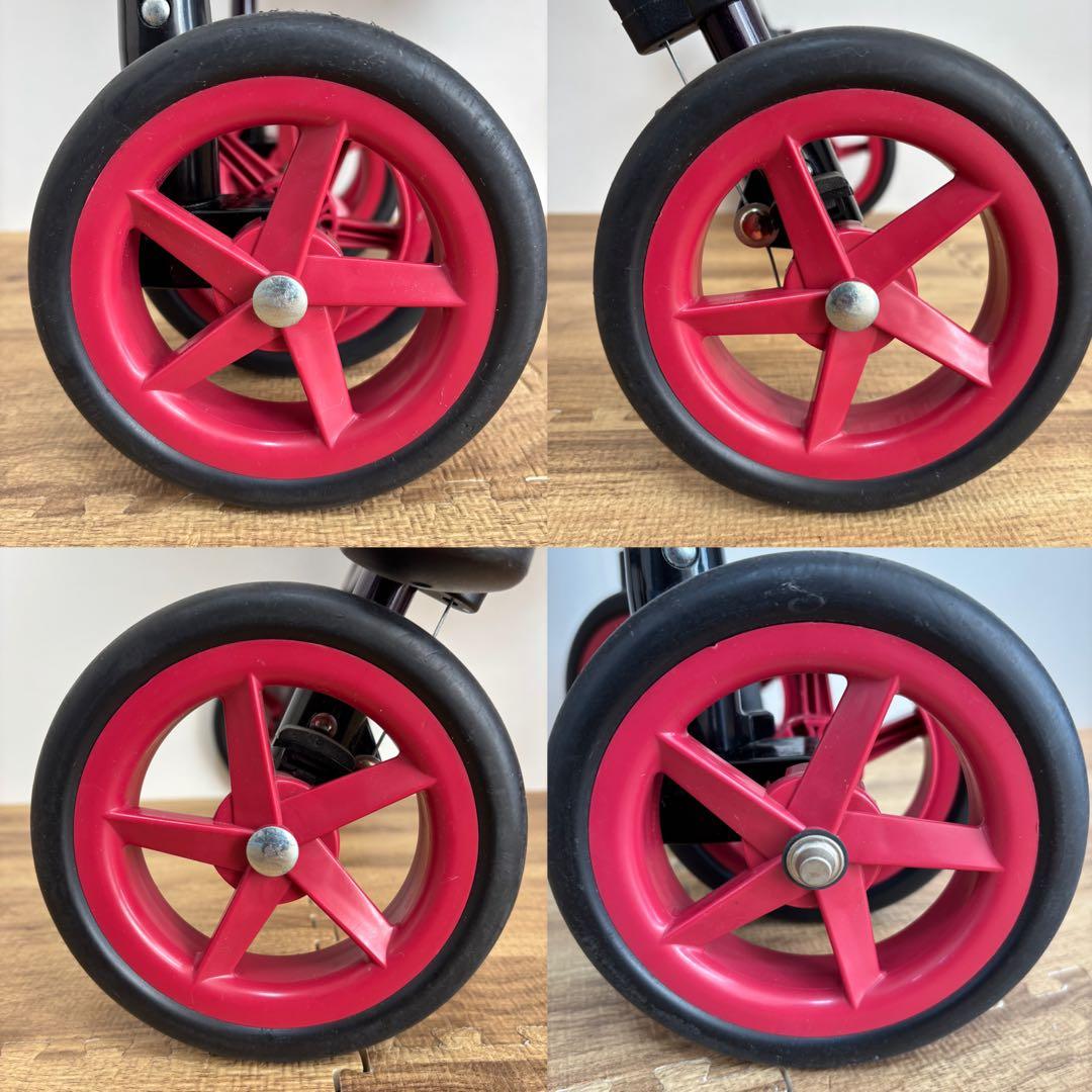 【美品】シルバーカー ライトステップ・タイニーW フラワー　花柄　収納あり