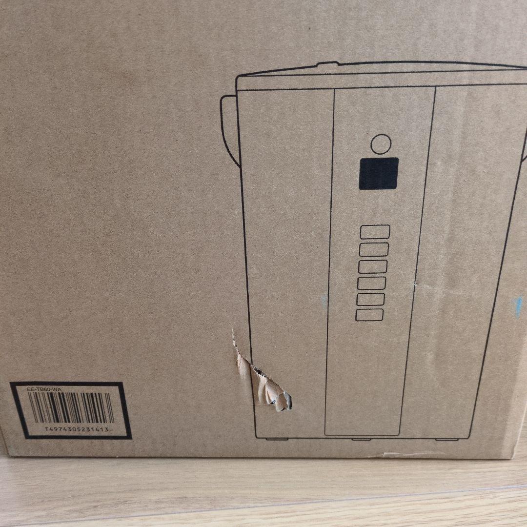 【新品未開封】象印マホービン スチーム式加湿器 ホワイト EE-TB60-WA