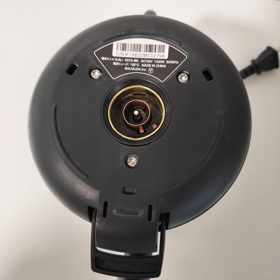 【動作確認済】BALMUDA バルミューダ　KO7A-BK 電気ケトル　1296
