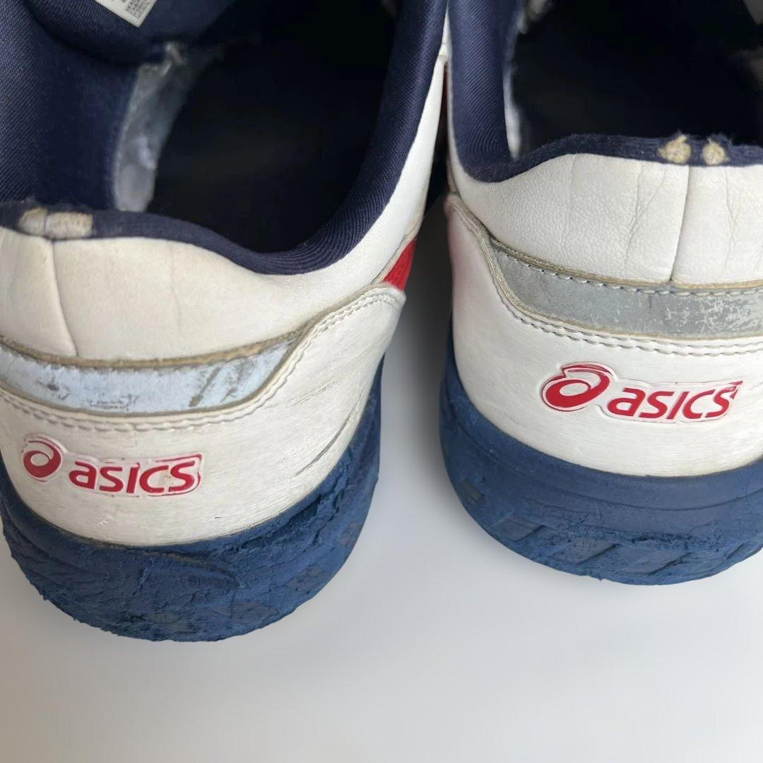 27cm アシックス 安全靴 BOA ウィンジョブ CP306 3E 白赤