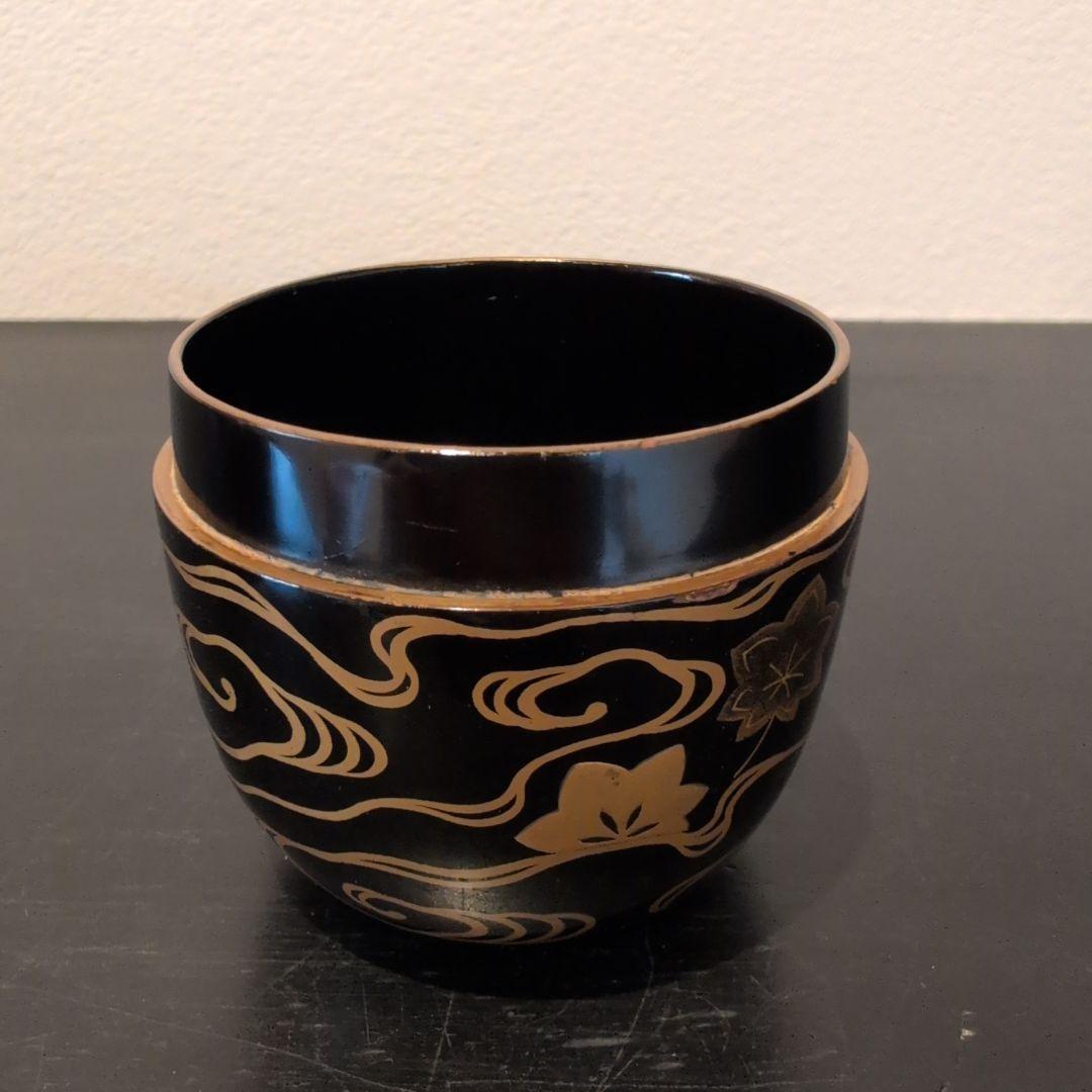 茶道具　棗　雲錦蒔絵　木箱付き