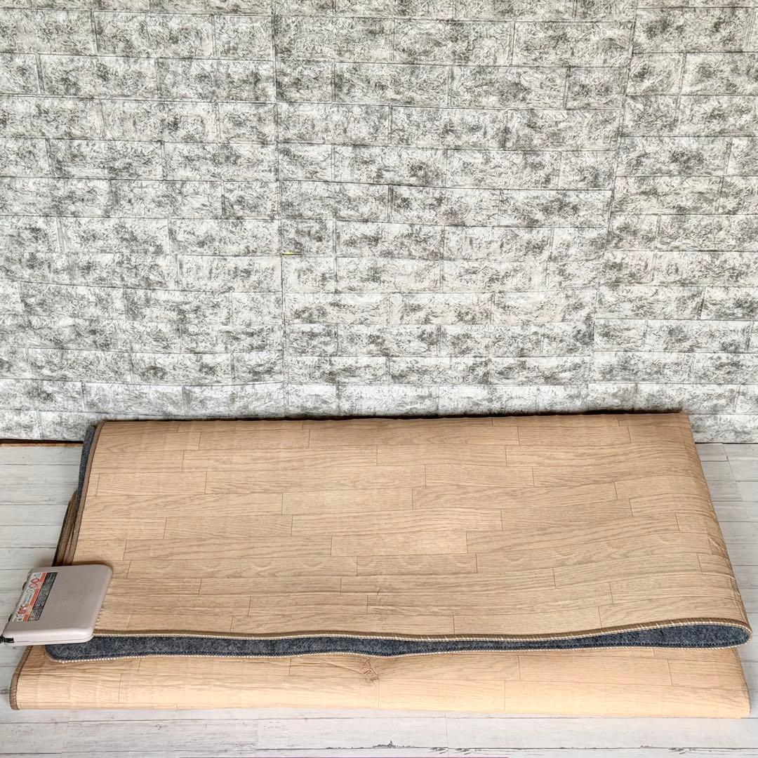 TEKNOS 木目フローリング調ホットカーペット 3畳相当タイプ