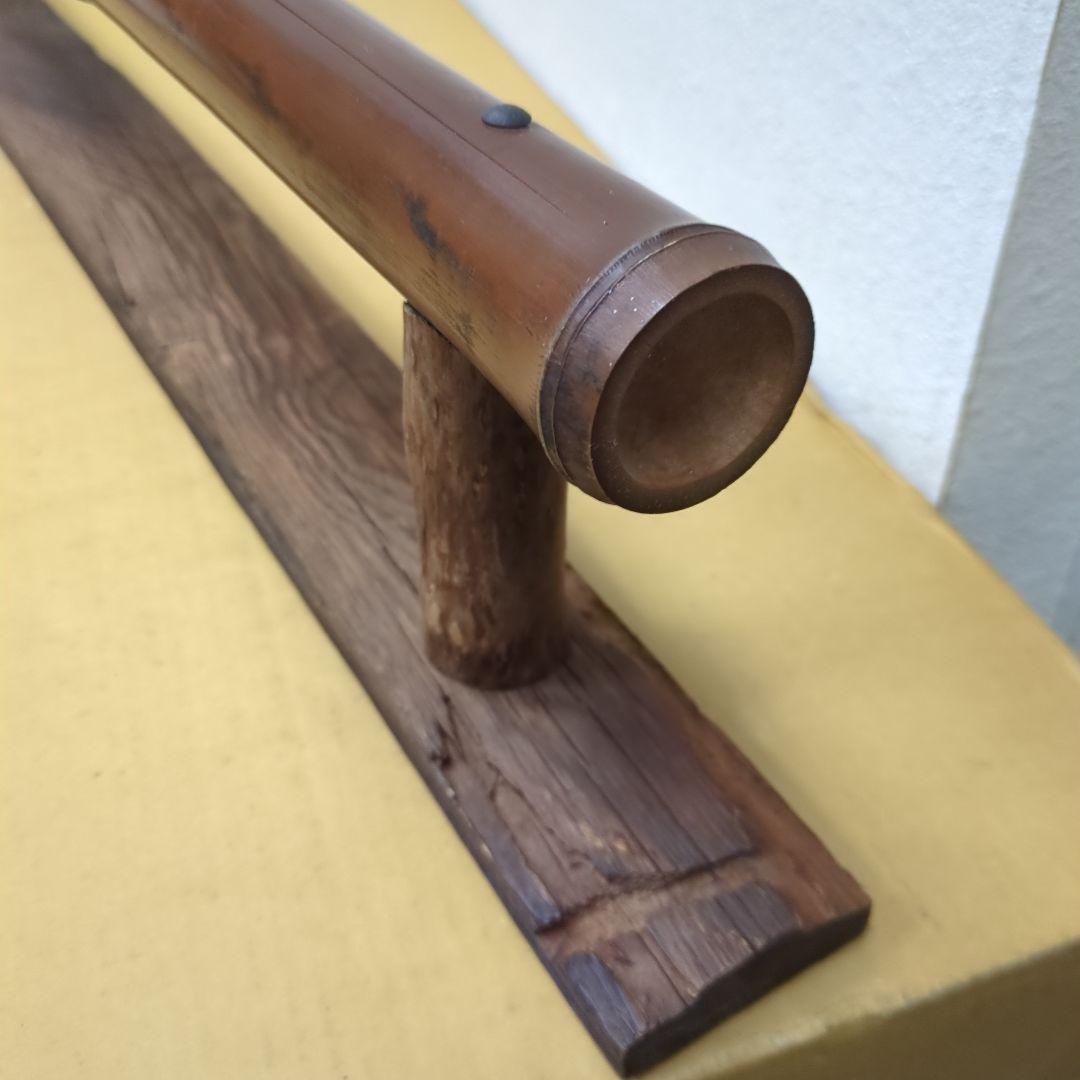 骨董　結界　炉屏　木製　竹細工　茶道具　茶道　間仕切り　天然木