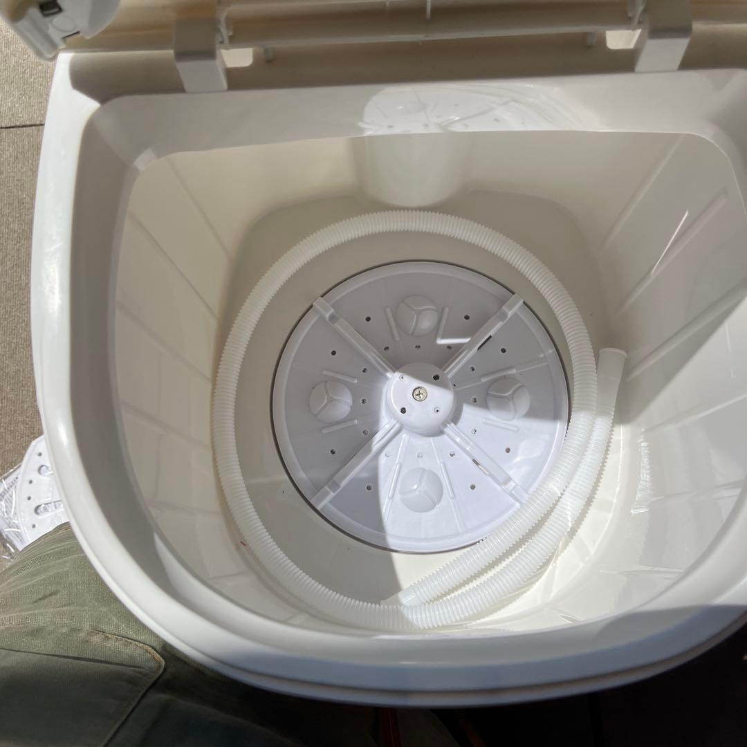 Flaundry ハンディ洗濯機 ホワイト　小型洗濯機　ダイヤ