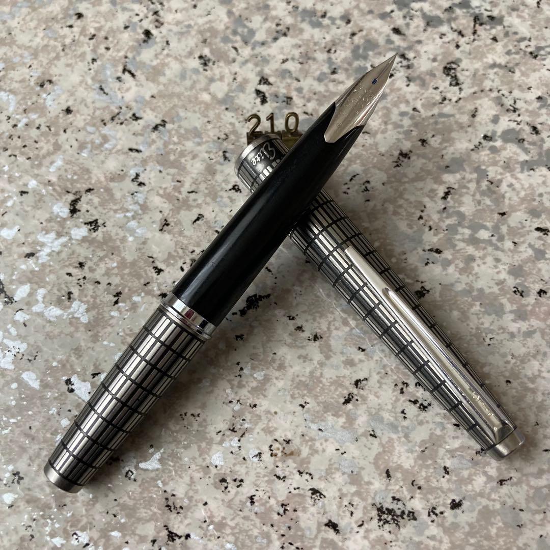 #210 オーバーホール済み 万年筆 パイロット PILOT 全格子 18k