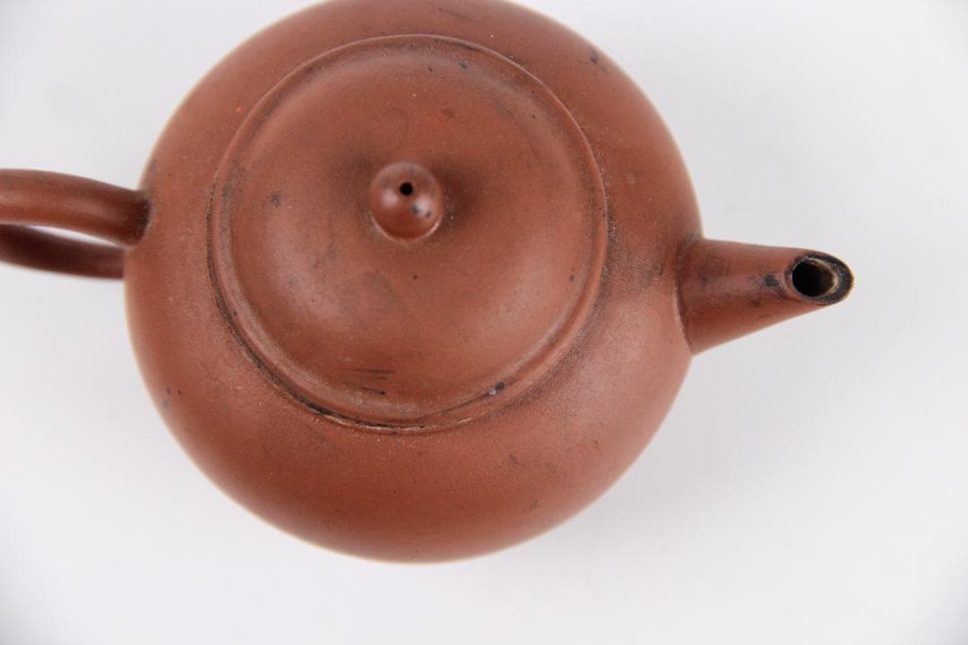 中国宜興製 紫砂壺 朱泥 小壺 煎茶道具 茶壺 急須 茶器 紫砂 EU11-4