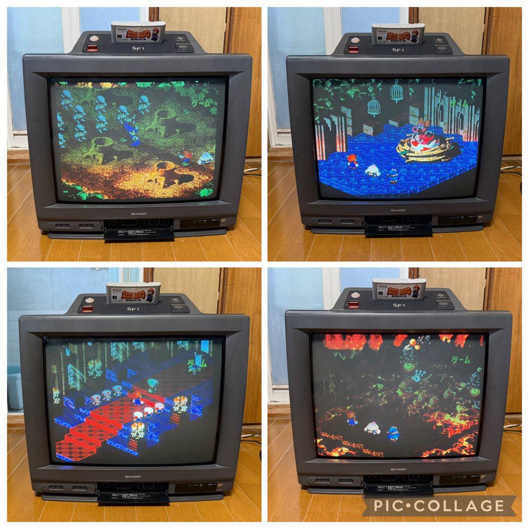 シャープ　スーパーファミコン内蔵カラーテレビ　21G-SF1 テレビ 希少