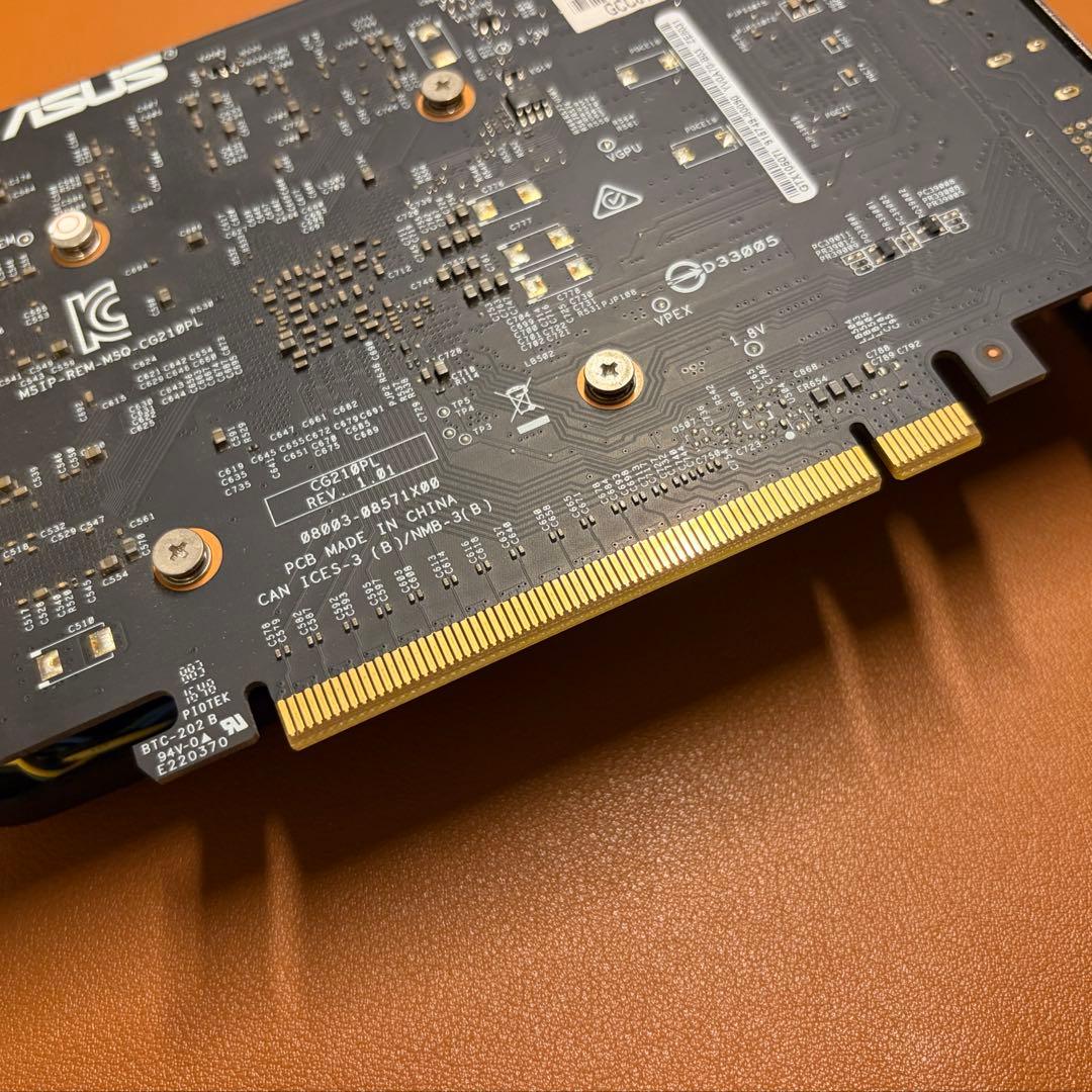 ASUS GeForce GTX 1050 Ti 4GB（補助電源不要）