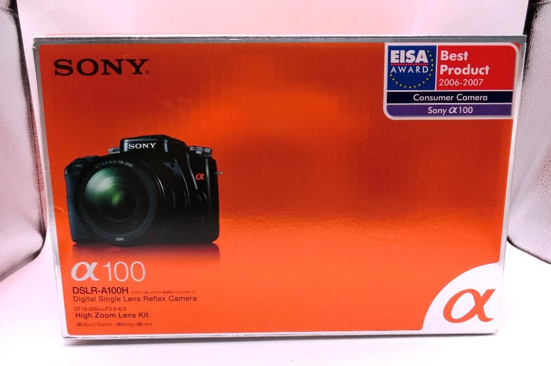 B 　カメラ　SONY　α１００　付属品、ケース、箱、説明書あり　動作確認済