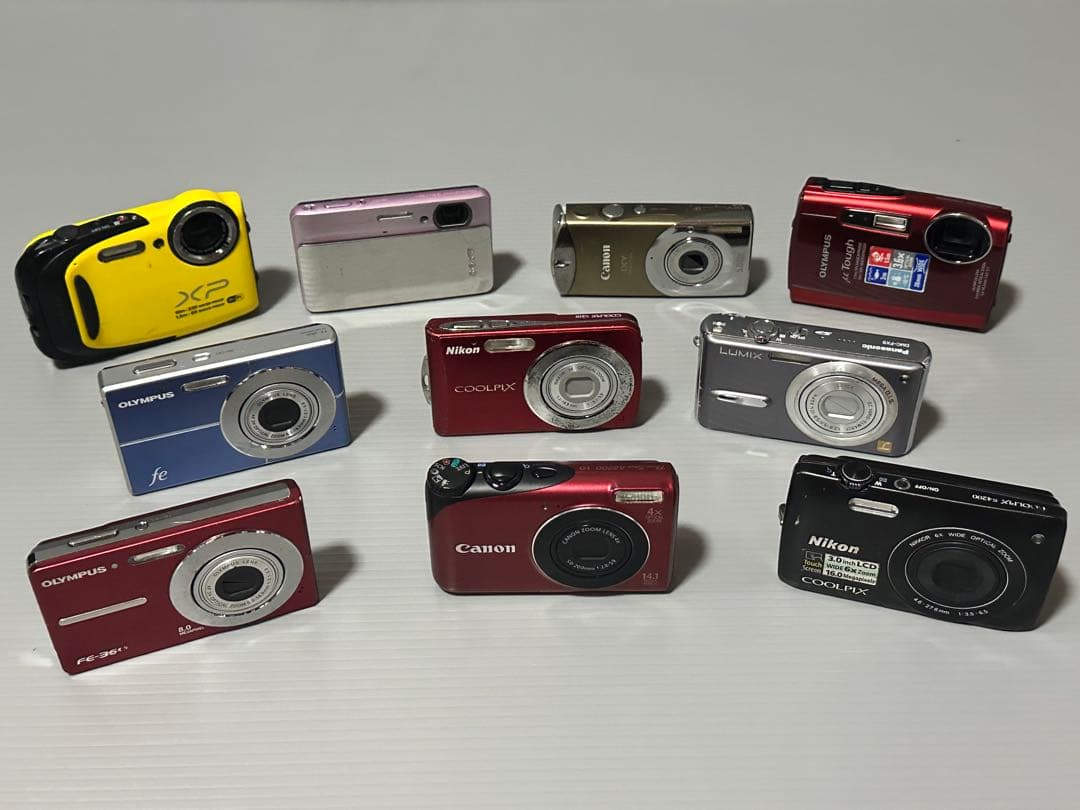 10台 デジカメラ まとめ【動作未確認ジャンク扱】①