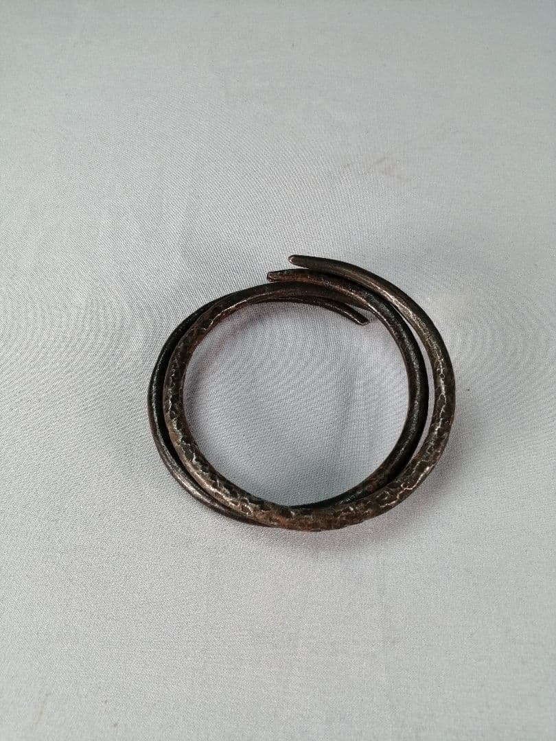 【茶道具】炭点前セット(竹組炭斗、火箸、釜環、紙釜敷、羽箒)　炭道具376