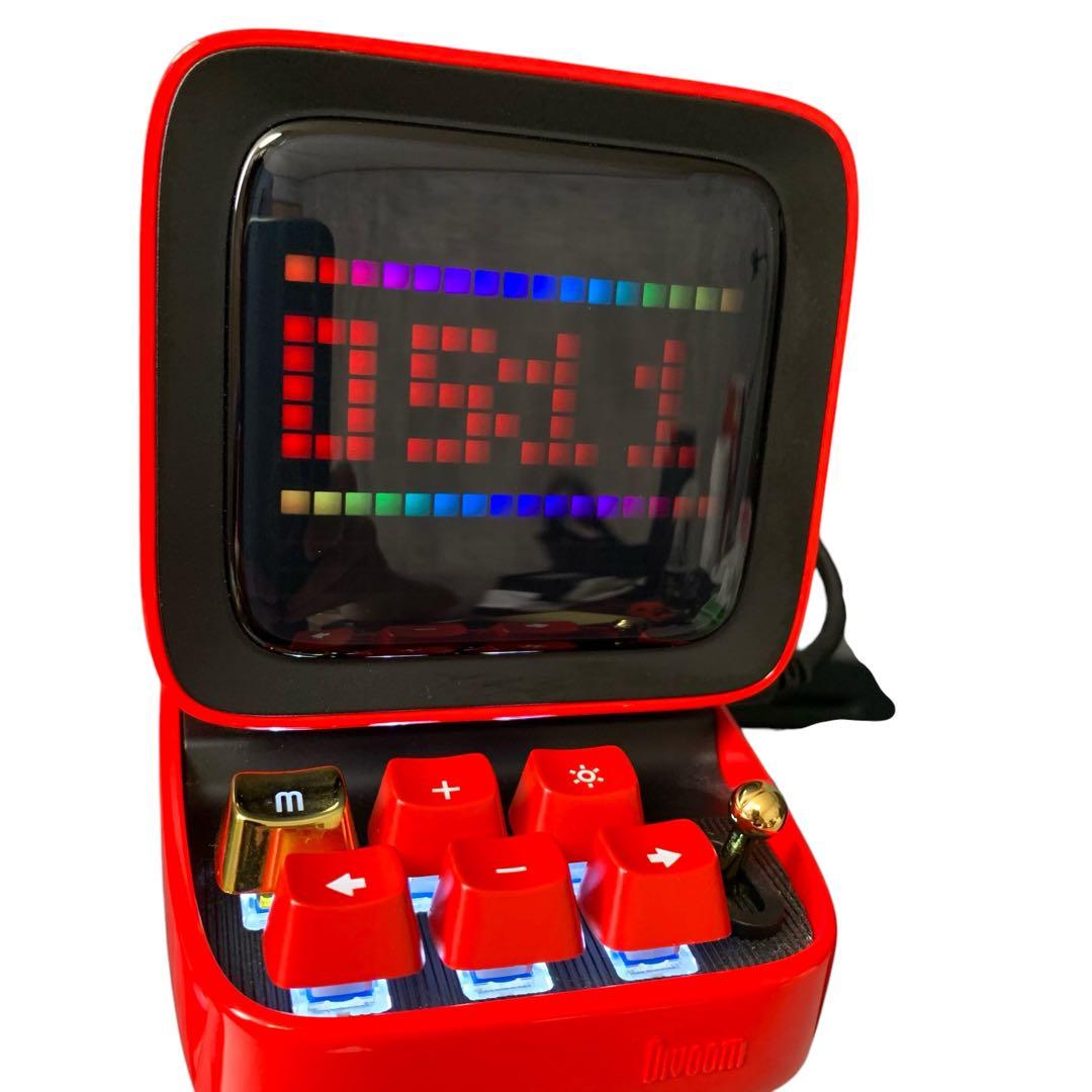 【美品】Divoom DITOO-PLUS スピーカー レアカラー　赤