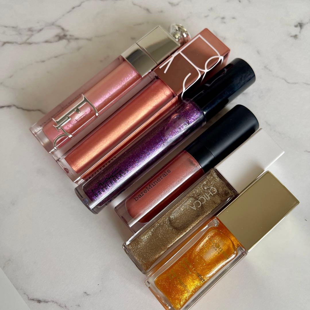 デパコスリップグロス11本セットNARS Dior MAC CHANEL限定品