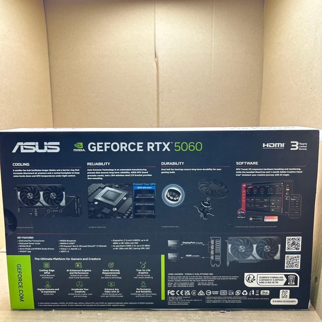 グラフィックボード・グラボ・ビデオカード ASUS DUAL GEFORCE RTX 5060