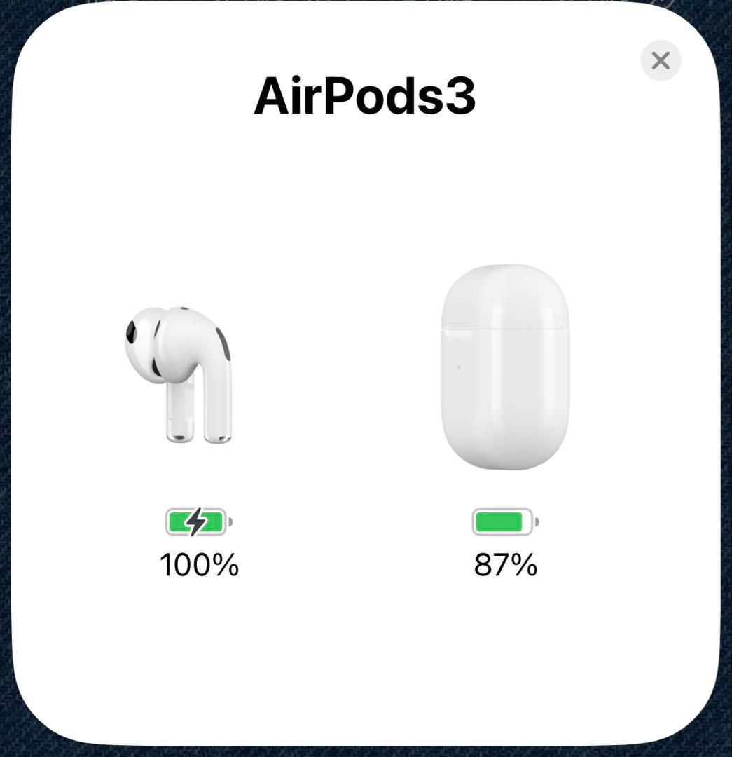 第3世代 AirPods MME73J/A イヤホン充電ケース付き 中古