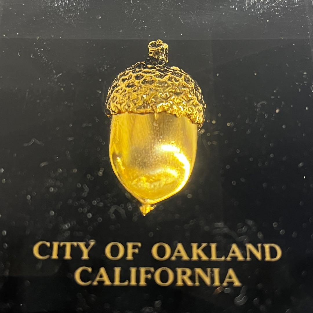 カリフォルニア州 オークランド市 公式 記念品 どんぐり ペーパーウェイト