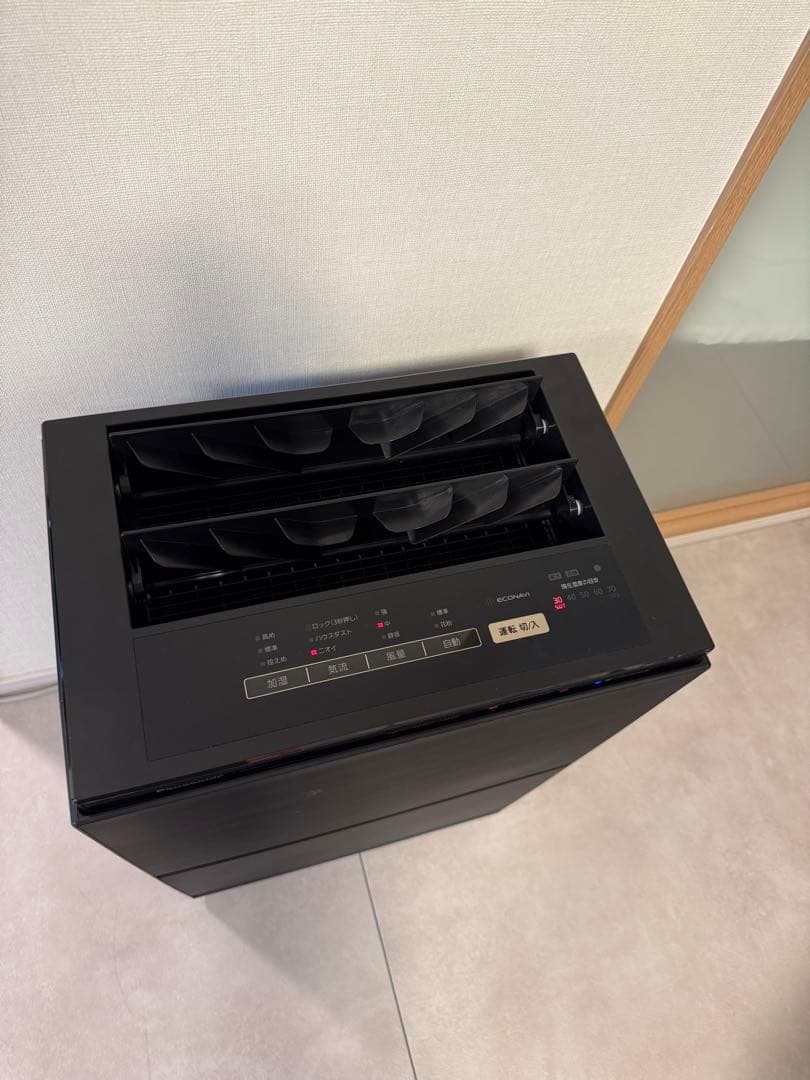 【中古品】Panasonic 空気清浄機 F-VC70XUブラック 2021年製