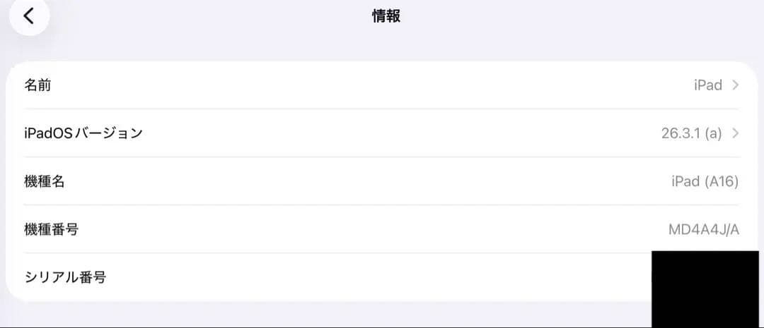 iPad本体 2025年モデル A16 第11世代 ブルー 充電器・箱なし