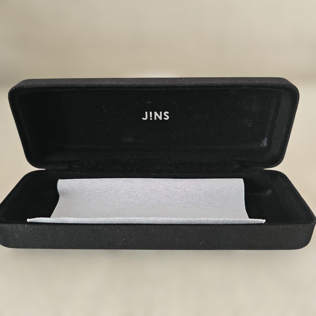 JINS ブラック&レッド メガネ 付属ケース付き