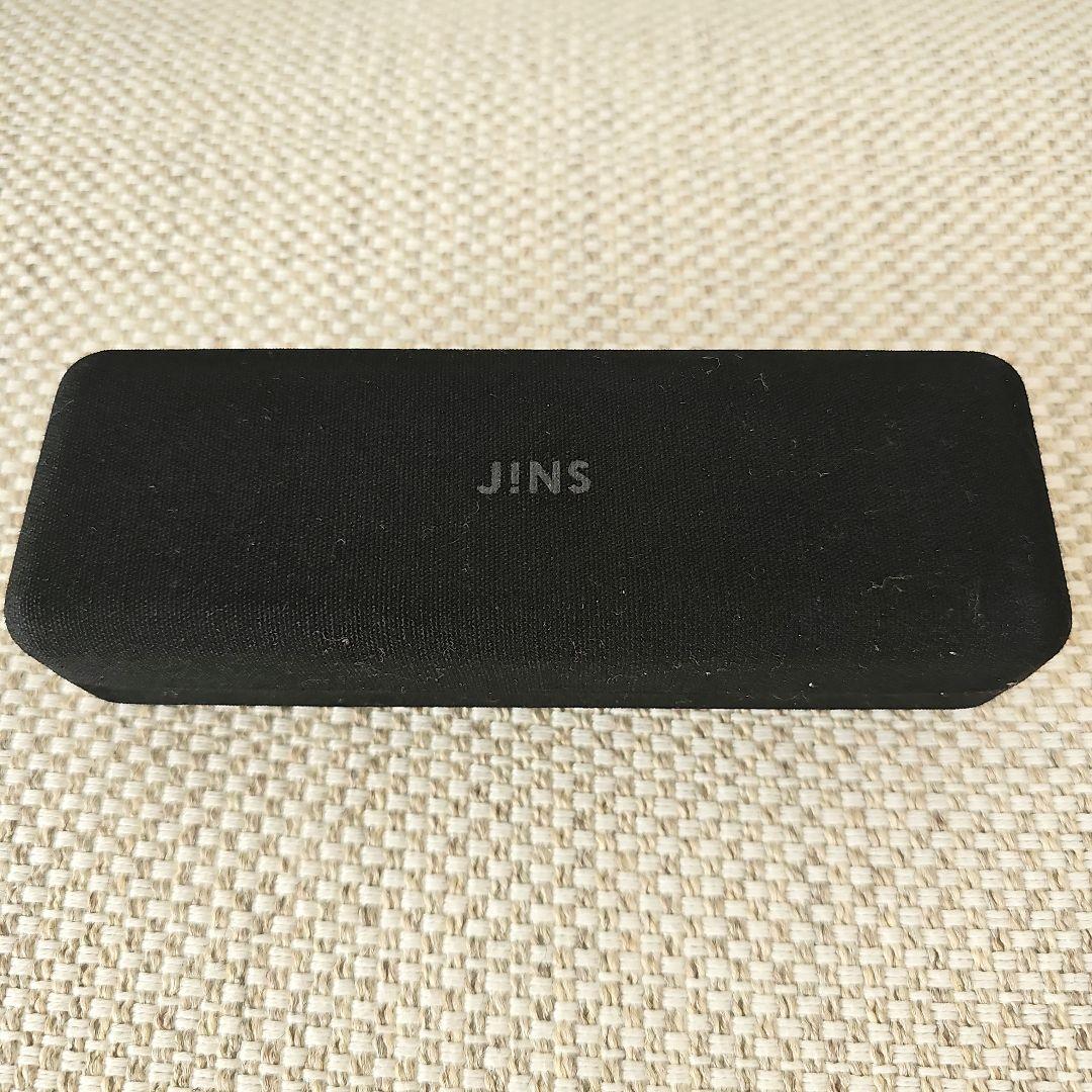 JINS ブラック&レッド メガネ 付属ケース付き