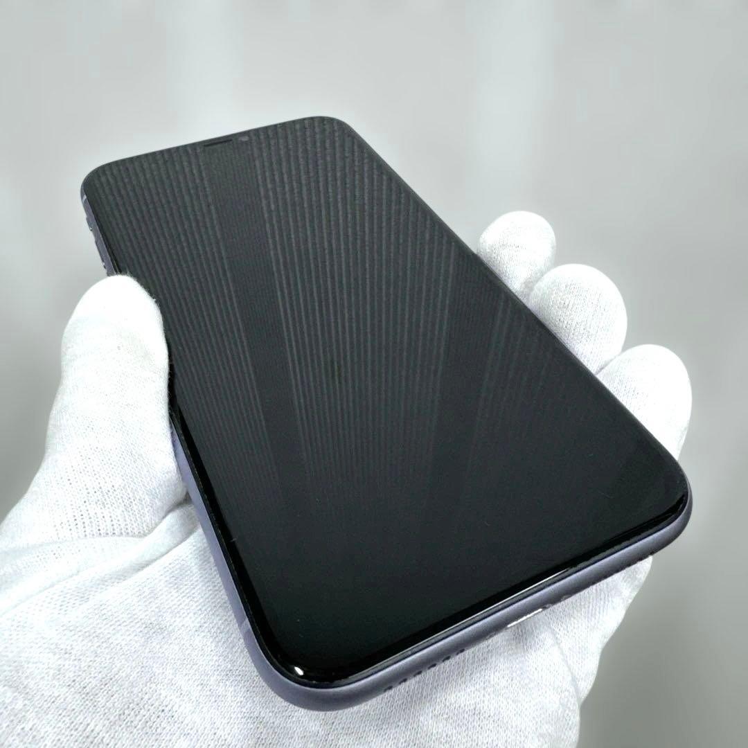 iPhone11 128GB バッテリー80% パープル シムフリー