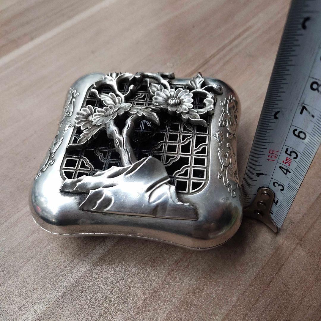 銅 細工 菊皿香炉 焼香香炉 香道具 茶道具 装飾品 工芸品 美術品 置物