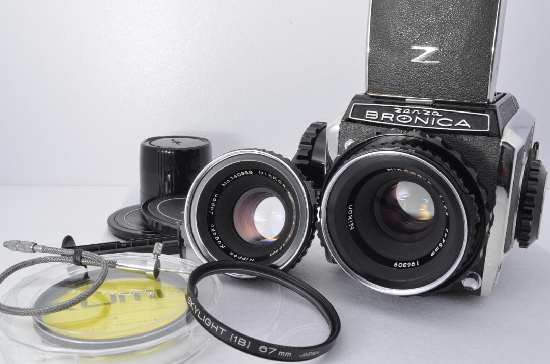 【完動・美品】ゼンザブロニカ ZENZA BRONICA S2 後期 レンズ2本