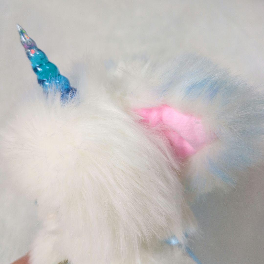 幻獣　ぬいぐるみ　アートドール　天使　ハンドメイド　ブルー　箱付き