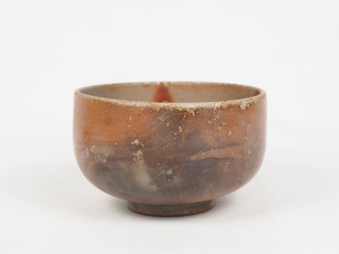 古作 備前焼 木村長十郎友敬 茶碗 2客 茶道具 抹茶碗 共箱
