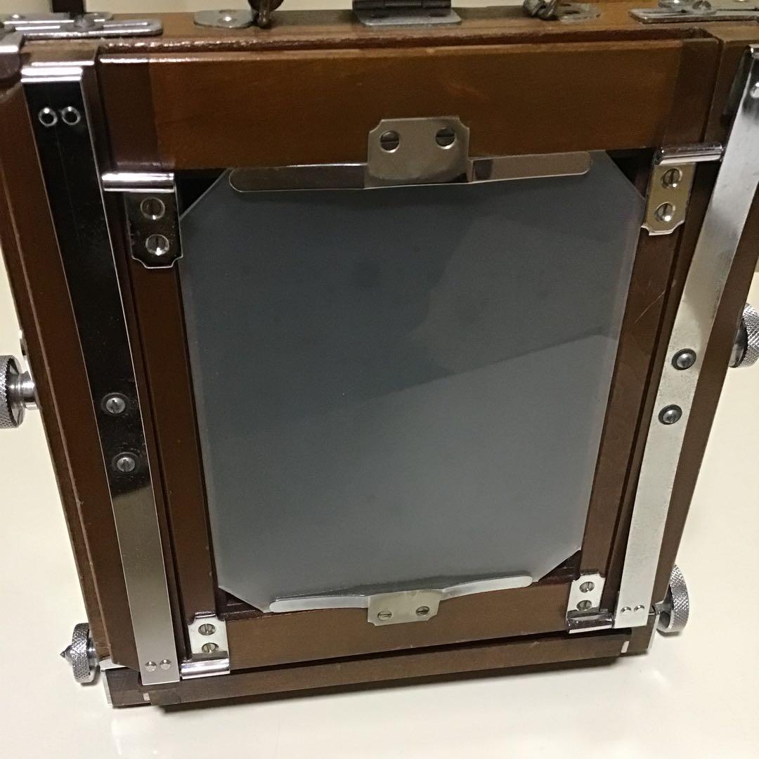 【メ】長岡製作所 NAGAOKA SEISAKUSHO 4×5 暗箱 暗幕 木製