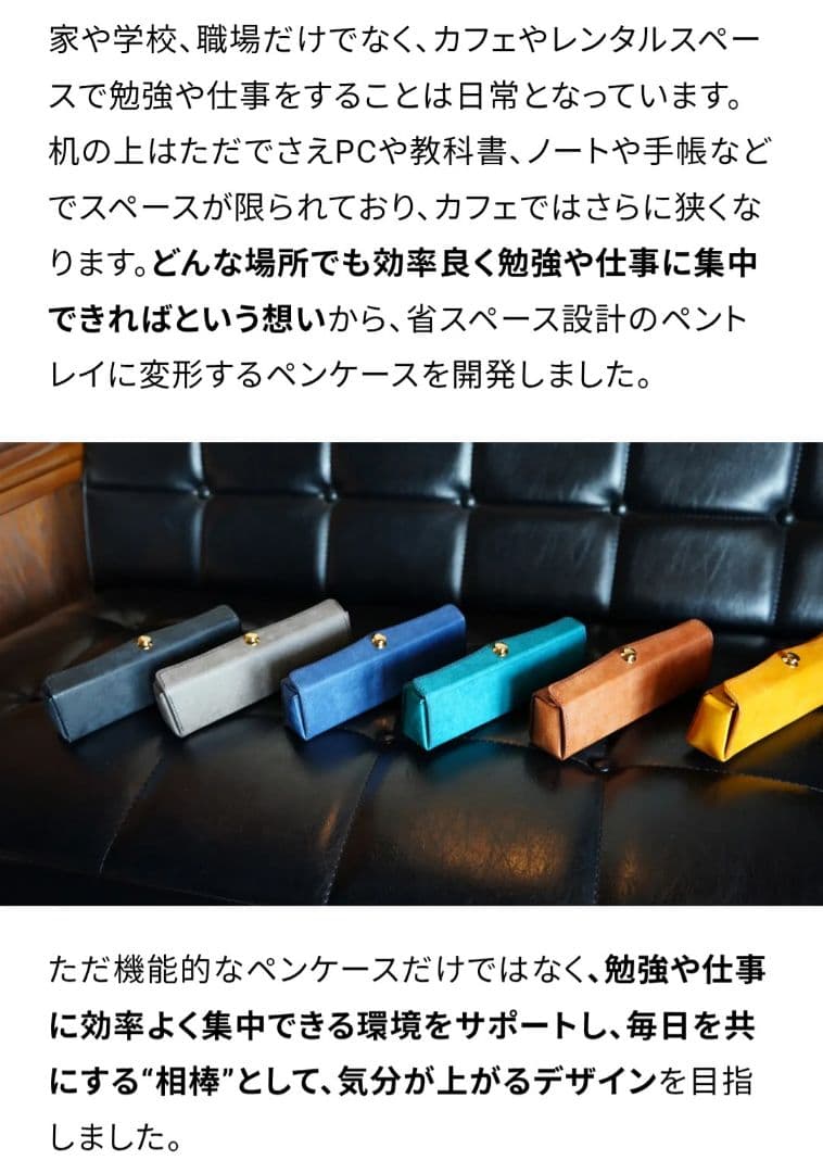 スキットルペンケース STUDIUM ストゥディウム ドイツホック 本革 レザー