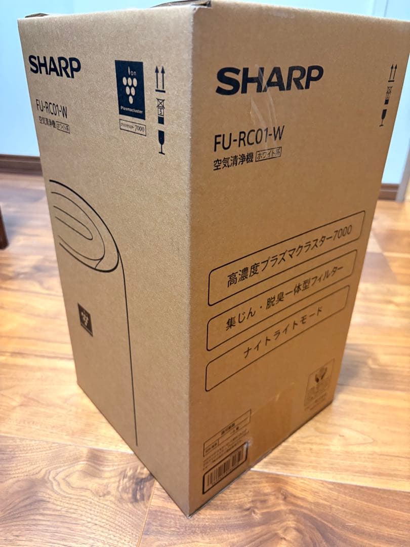 シャープ 空気清浄機 FU-RC01-W ホワイト系 プラズマクラスター7000