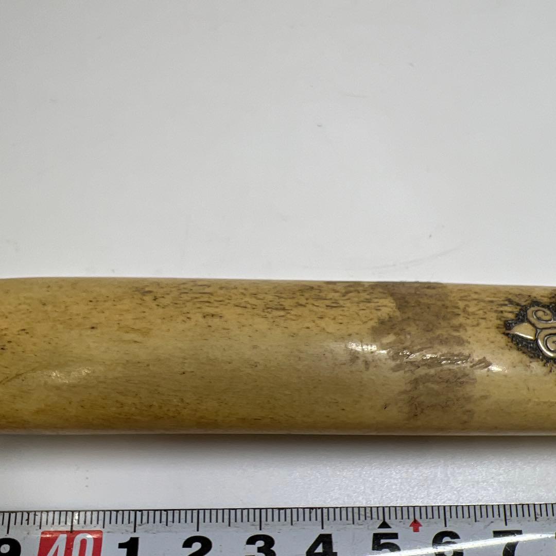 骨製極上彫　煙管筒　61g 東Y7-0501⭐︎2Fトヒウ