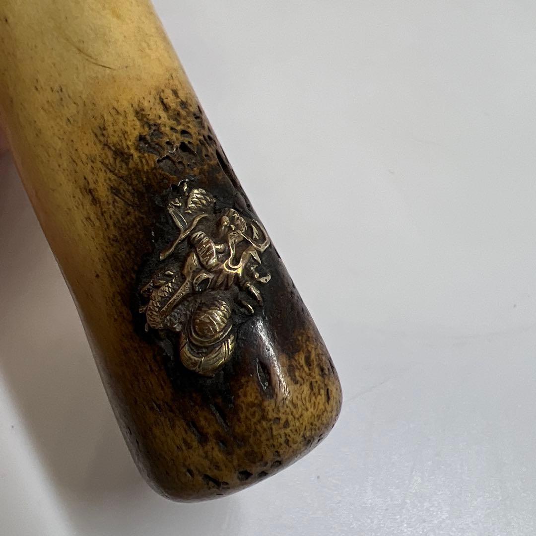 骨製極上彫　煙管筒　61g 東Y7-0501⭐︎2Fトヒウ