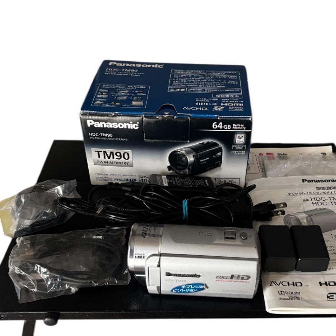 【予備バッテリー付】Panasonic HDC-TM90 ビデオカメラ セット