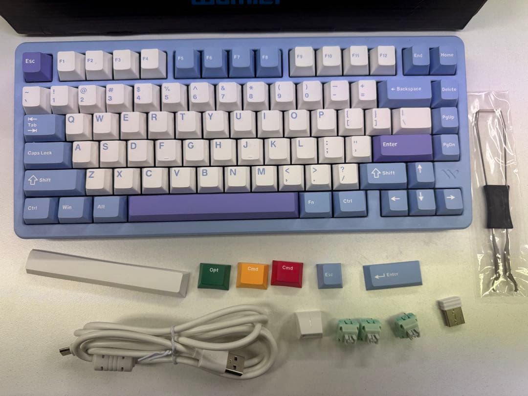 [動作確認済み] Womier SK75 ブルー