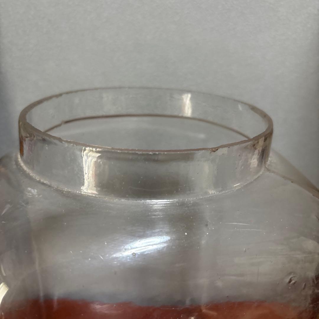 菓子瓶　アンティーク　骨董　気泡　アルミ蓋　② レトロ　駄菓子屋　瓶