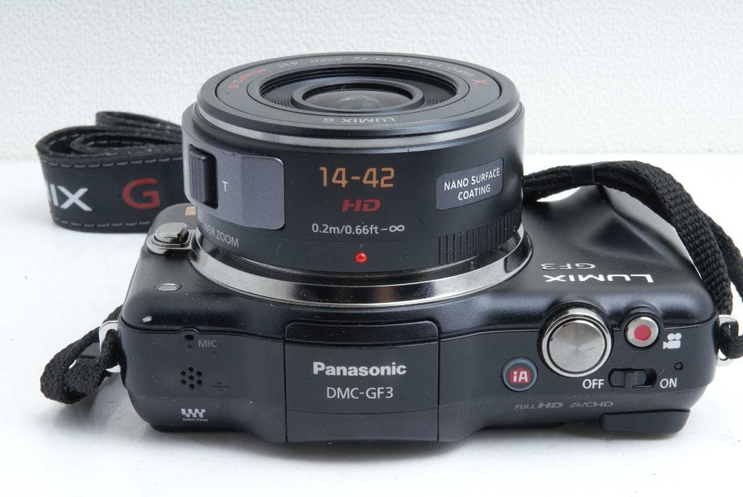 Panasonic　DMC-GF3　箱付き　取説付き　充電器有　完全フルセット