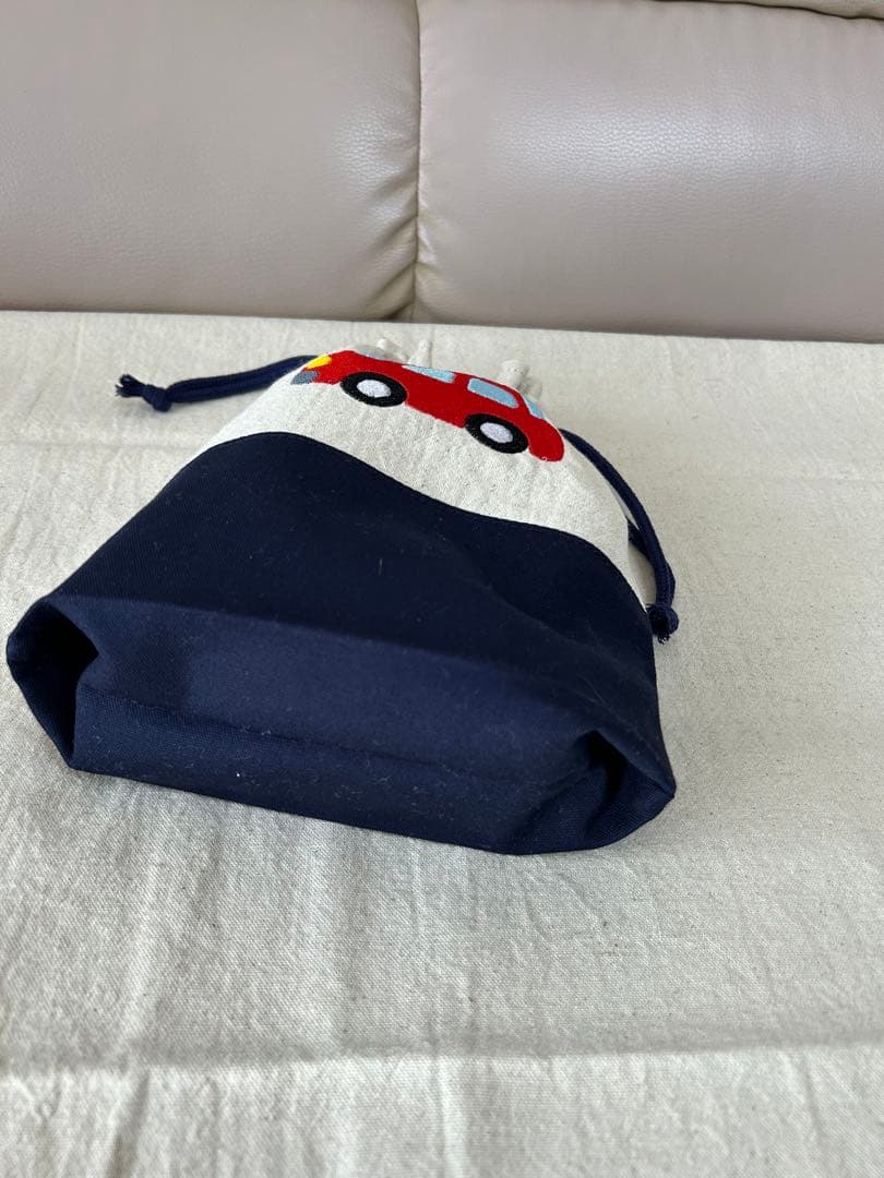 働く車　刺繍のレッスンバッグ4点セット
