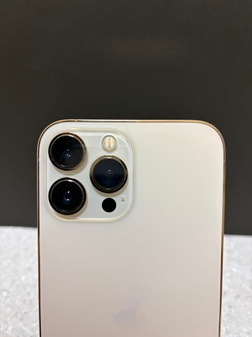 【美品】iPhone13 ProMax 128G ゴールド★バッテリー98%純正