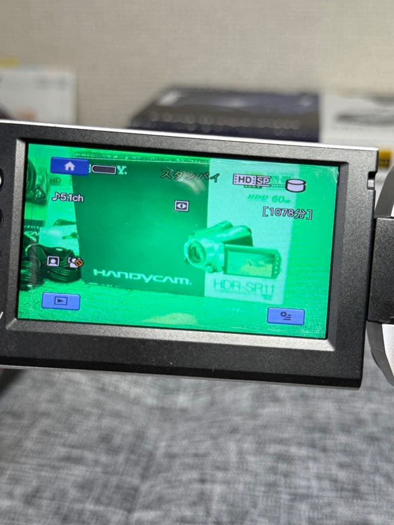 【動作ＯＫ】ナイトショットSONY HDR-SR11 ビデオカメラ
